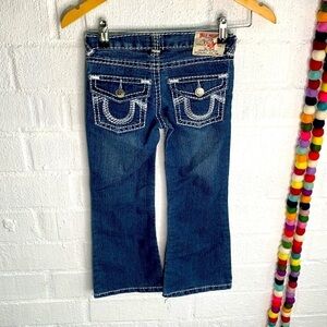 True Religion Boot Cut Denim Horseshoe Girls Kids Jeans sz 5/6